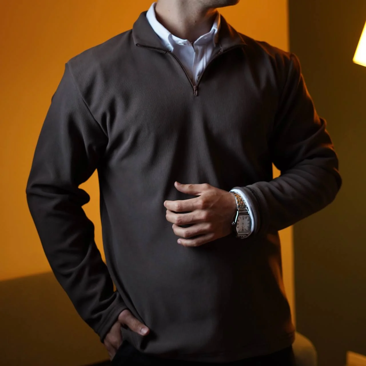 New Brown Quarter-Zip Collection